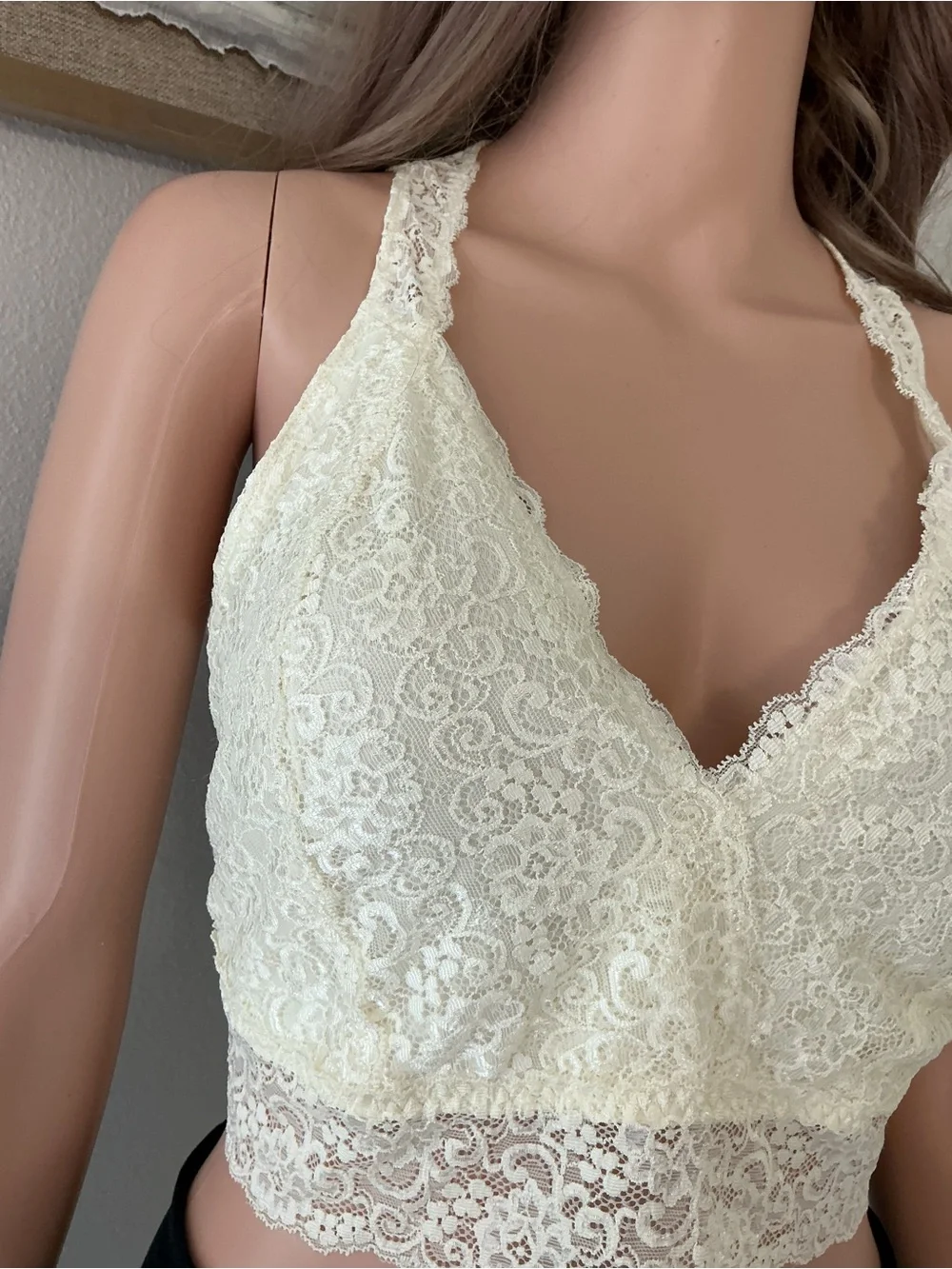 Soma Cream Lace Bralette Tank